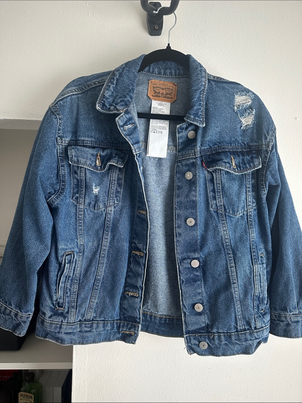 Levi's Distressed Medium Blue Denim Jacket
